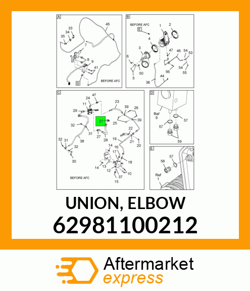 UNION, ELBOW 62981100212