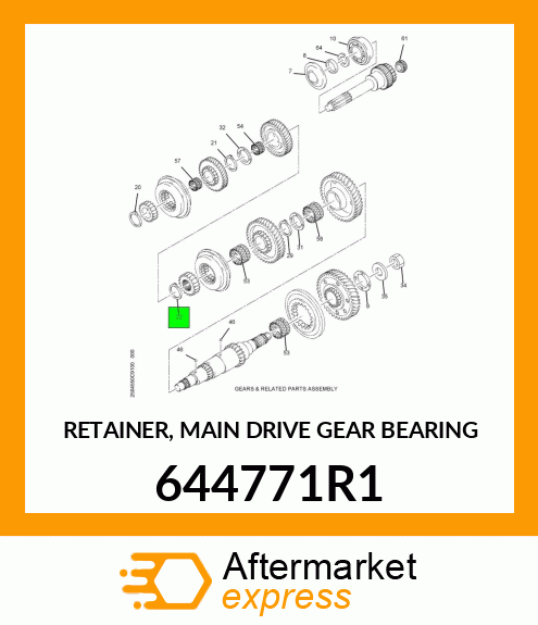 RETAINER, MAIN DRIVE GEAR BEARING 644771R1