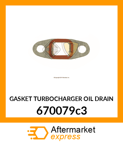 Gasket - Oil Drain 670079c3