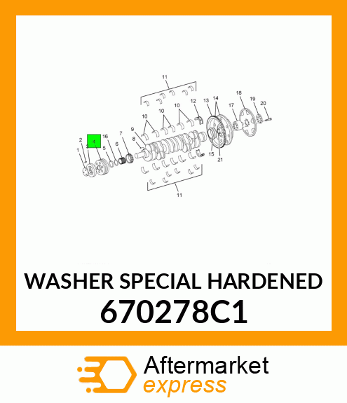 WASHER SPECIAL HARDENED 670278C1