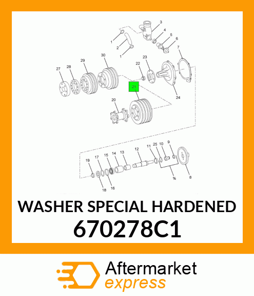 WASHER SPECIAL HARDENED 670278C1