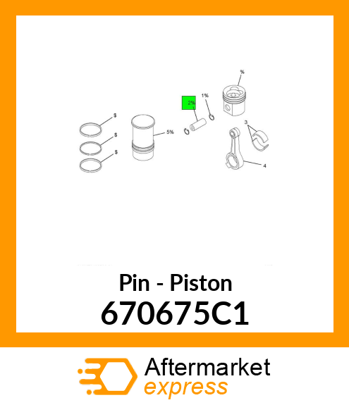 Pin - Piston 670675C1