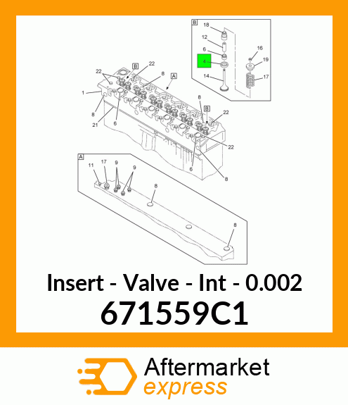 Insert - Valve - Int - 0.002 671559C1