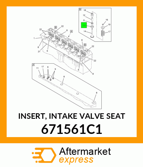 Insert - Valve - Int - 0.015 671561C1
