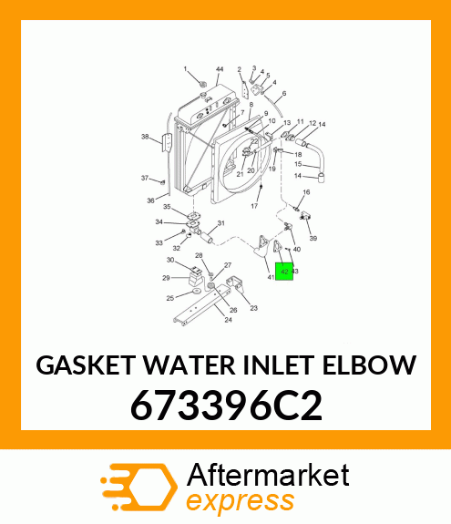 Elbow - Water Inlet 673396C2