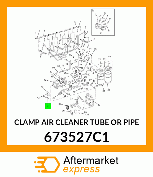 CLAMP AIR CLEANER TUBE OR PIPE 673527C1