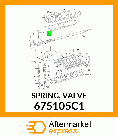 SPRING, VALVE 675105C1