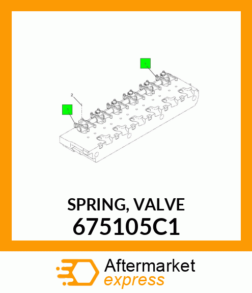 SPRING, VALVE 675105C1