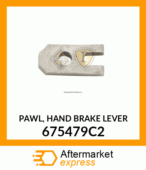 PAWL, HAND BRAKE LEVER 675479C2