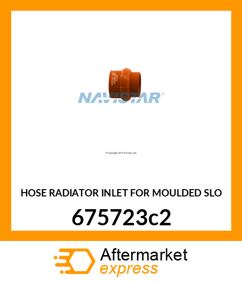 HOSE RADIATOR INLET FOR MOULDED SLO 675723c2