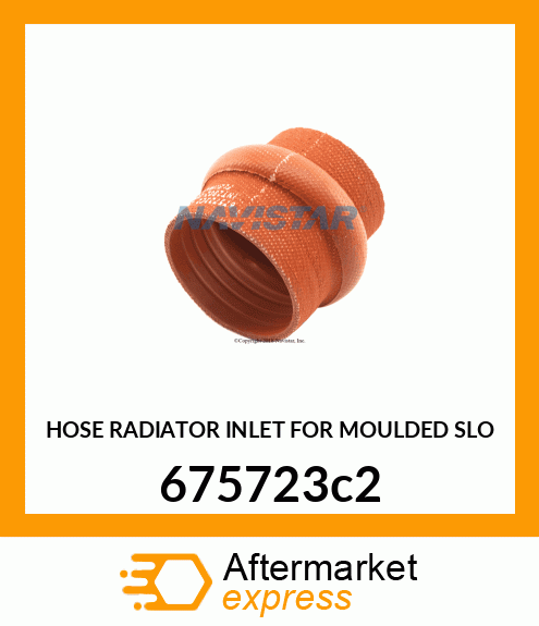 HOSE RADIATOR INLET FOR MOULDED SLO 675723c2