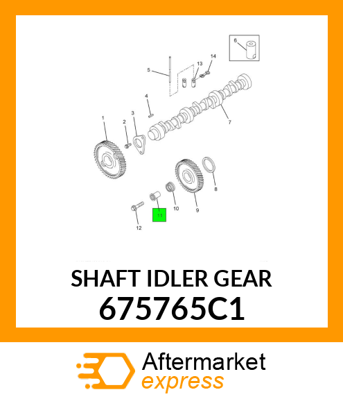 SHAFT IDLER GEAR 675765C1