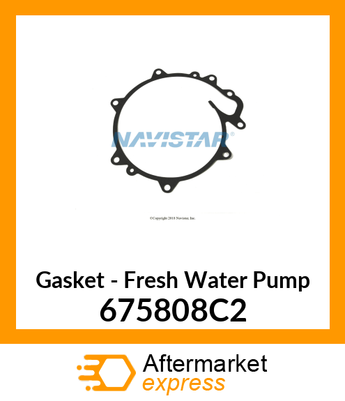 Gasket - Fresh Water Pump 675808C2