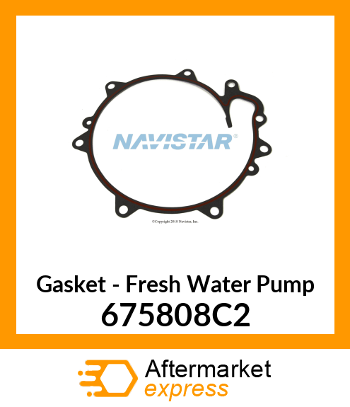 Gasket - Fresh Water Pump 675808C2