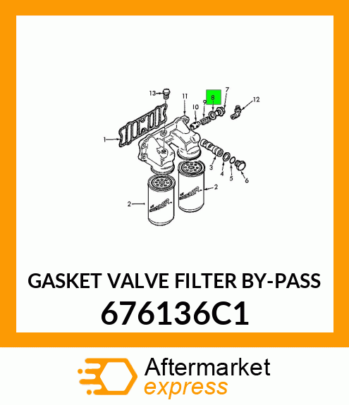GASKET VALVE FILTER BY-PASS 676136C1