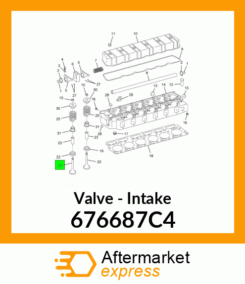Valve - Intake 676687C4
