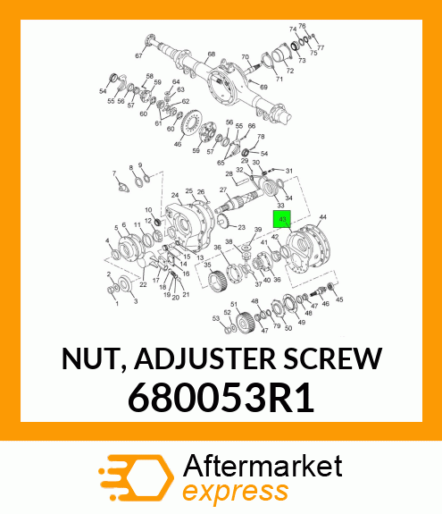 NUT, ADJUSTER SCREW 680053R1