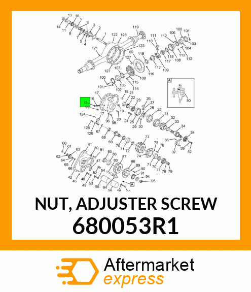 NUT, ADJUSTER SCREW 680053R1