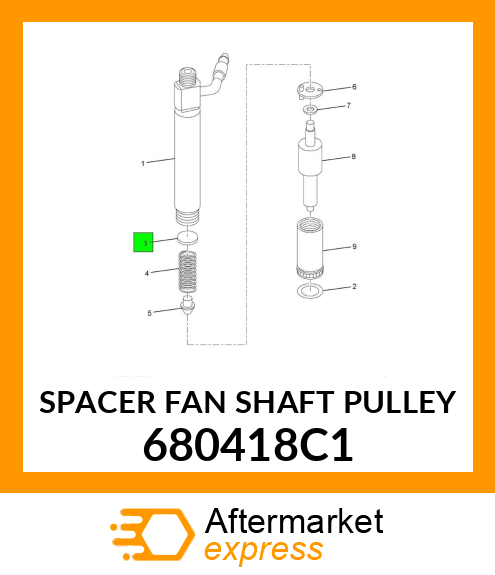 SPACER FAN SHAFT PULLEY 680418C1