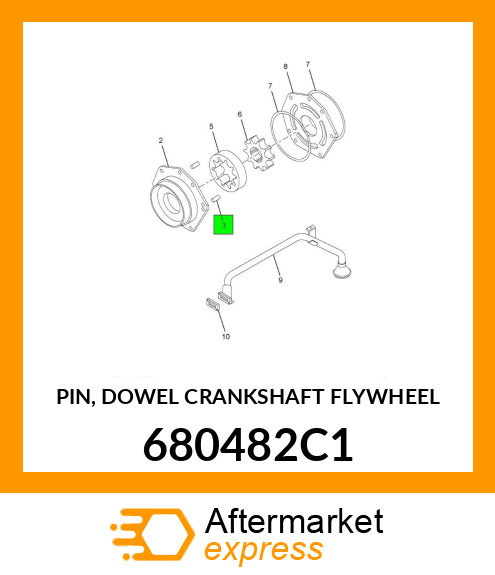 PIN, DOWEL CRANKSHAFT FLYWHEEL 680482C1