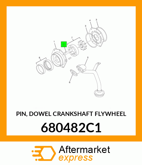 PIN, DOWEL CRANKSHAFT FLYWHEEL 680482C1