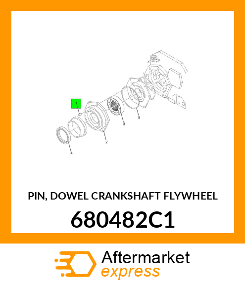 PIN, DOWEL CRANKSHAFT FLYWHEEL 680482C1