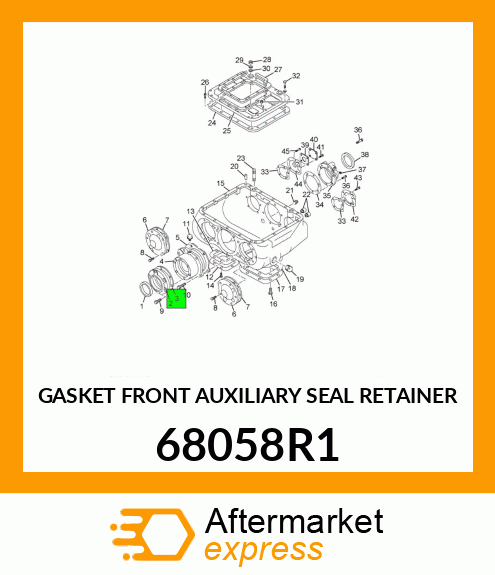 GASKET FRONT AUXILIARY SEAL RETAINER 68058R1
