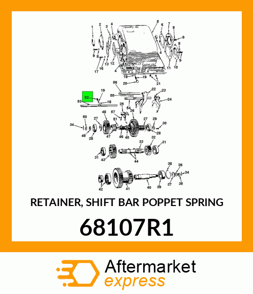 RETAINER, SHIFT BAR POPPET SPRING 68107R1