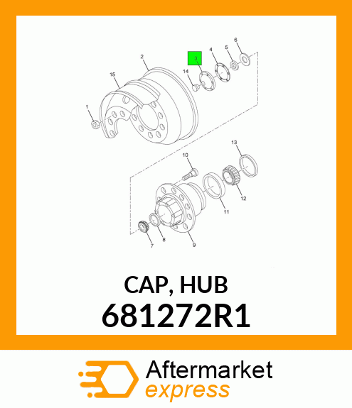 CAP, HUB 681272R1