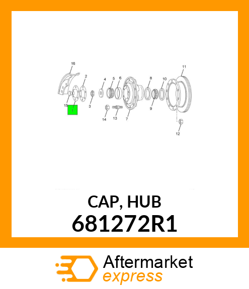 CAP, HUB 681272R1