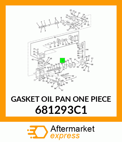 GASKET OIL PAN ONE PIECE 681293C1