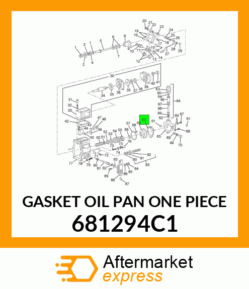 GASKET OIL PAN ONE PIECE 681294C1