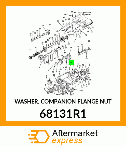 WASHER, COMPANION FLANGE NUT 68131R1