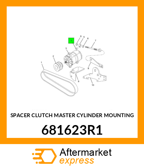 SPACER CLUTCH MASTER CYLINDER MOUNTING 681623R1