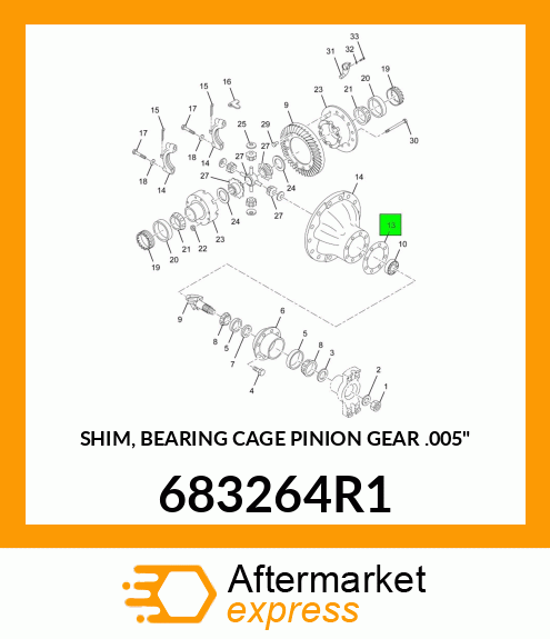 SHIM, BEARING CAGE PINION GEAR .005" 683264R1