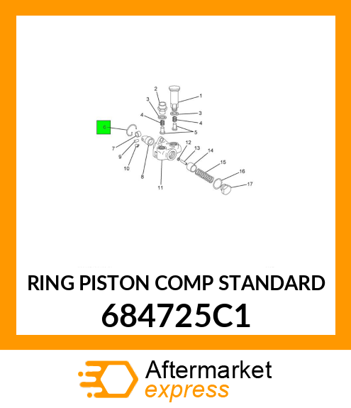 RING PISTON COMP STANDARD 684725C1