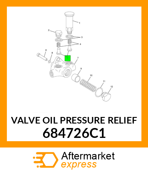 VALVE OIL PRESSURE RELIEF 684726C1