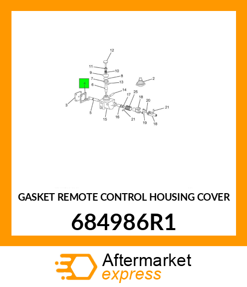 GASKET REMOTE CONTROL HOUSING COVER 684986R1