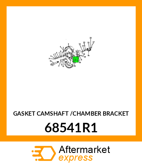 GASKET CAMSHAFT /CHAMBER BRACKET 68541R1