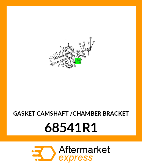 GASKET CAMSHAFT /CHAMBER BRACKET 68541R1