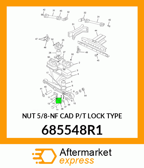 NUT 5/8-NF CAD P/T LOCK TYPE 685548R1