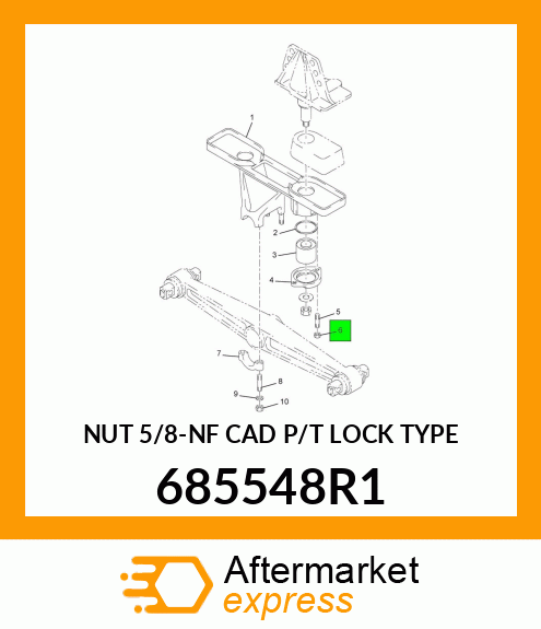 NUT 5/8-NF CAD P/T LOCK TYPE 685548R1