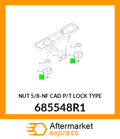 NUT 5/8-NF CAD P/T LOCK TYPE 685548R1