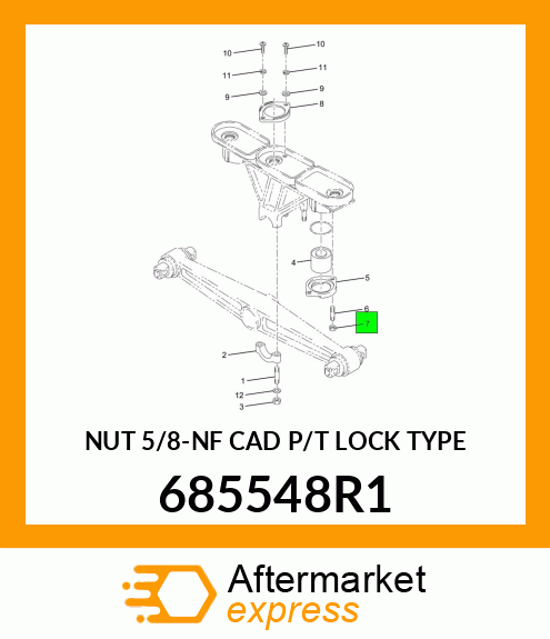 NUT 5/8-NF CAD P/T LOCK TYPE 685548R1