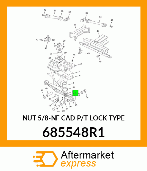 NUT 5/8-NF CAD P/T LOCK TYPE 685548R1