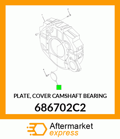 PLATE, COVER CAMSHAFT BEARING 686702C2