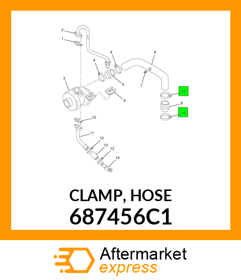 CLAMP, HOSE 687456C1