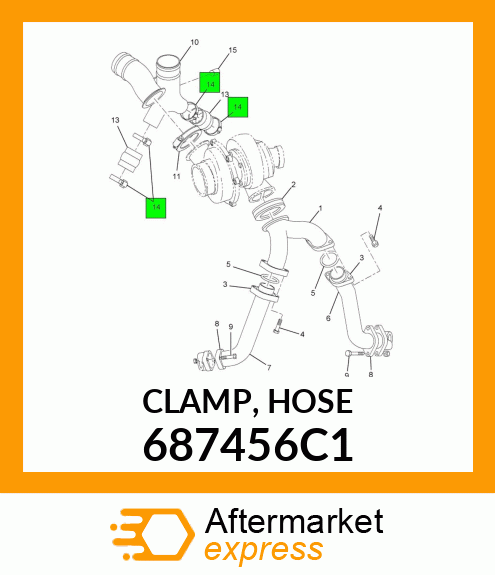 CLAMP, HOSE 687456C1