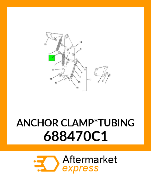 ANCHOR CLAMP*TUBING 688470C1