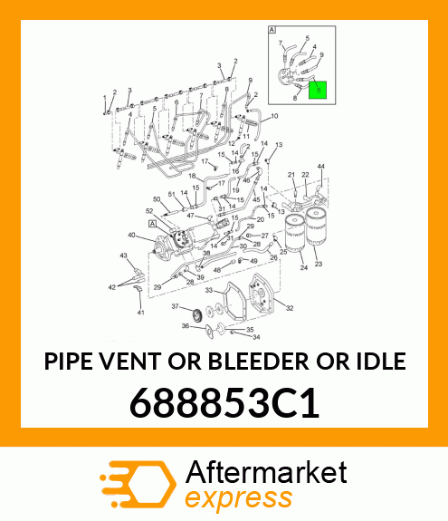 PIPE VENT OR BLEEDER OR IDLE 688853C1